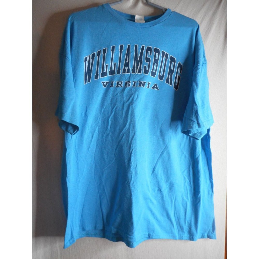 Williamsburg Virginia Blue cotton blend T Shirt Size 2XL Unisex